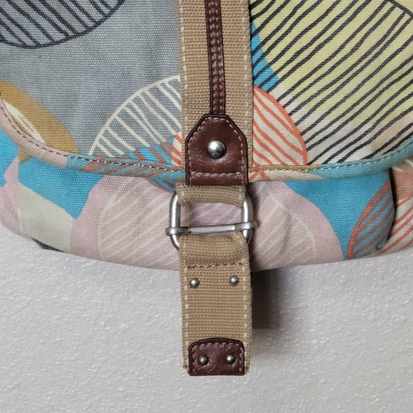 Vintage canvas boho Fossil, crossbody bag - Picture 5 of 10
